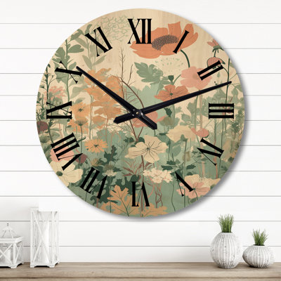 Horloge murale en bois massif Leeasia