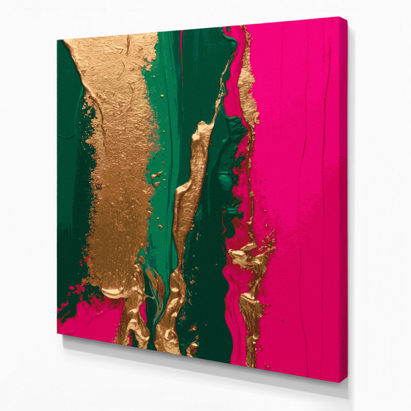 Art abstrait sur toile abstrait 47, 12" H x 12" W