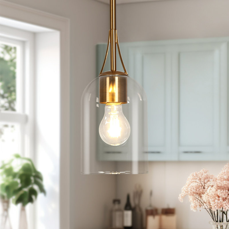 Sia 1 - Light Polished Brass Pendant