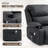 Modern Swivel and Rocking Recliner with Heating and Massage-103424036-103424034