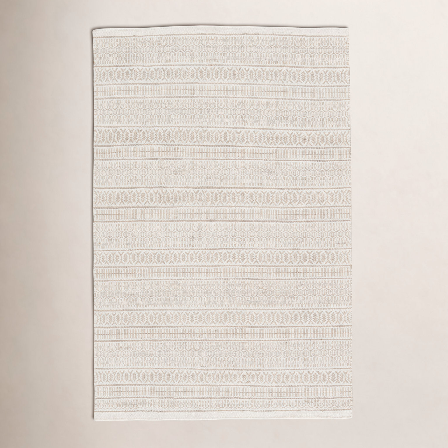 Harmond Ivory Hand-Woven Moroccan Jute Rug, Rectangle 9' x 12'