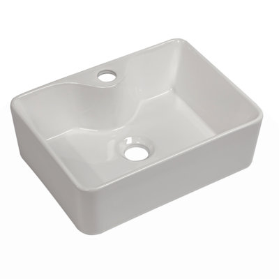 16"X12"  Ceramic Rectangular Vessel Bathroom Sink