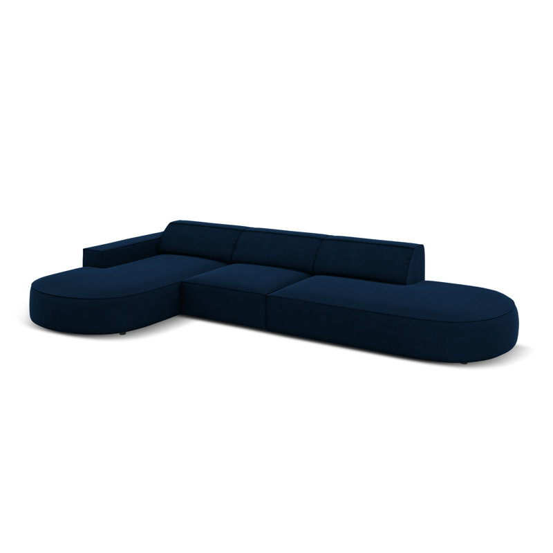 Modular L-Shaped Corner Sofa, Left Hand Facing, Blue