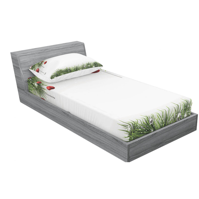 Microfiber Sheet Set, Twin Sheet Set with Fitted Sheet