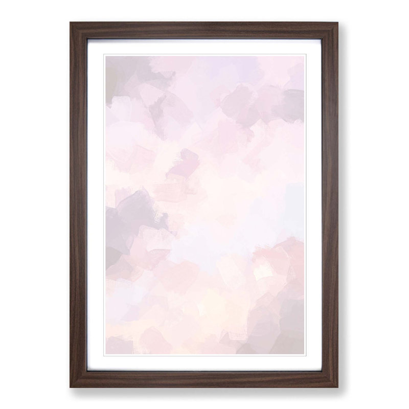 Beauty of Clouds in Abstract - Picture Frame Graphic Art Print, 48cm H x 36cm W x 2cm D, Walnut Framed
