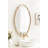 Vintage Scalloped Oval Wall Mirror