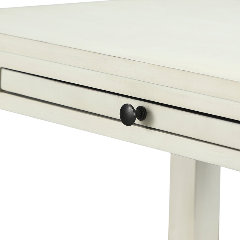 Attrayante table de chevet blanche antique avec rangement fascinant dans la chambre à coucher