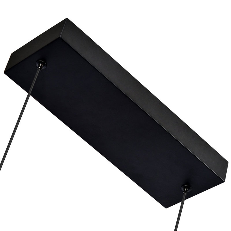 Sorrento Black Crystal Bubble Effect 40-inch LED Linear Chandelier