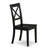 5 Piece Dining Set Includes a Round Kitchen Table with Pedestal and 4 Dining Chairs, Black