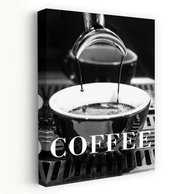 Freshly Poured Espresso Contemporary Wall Art