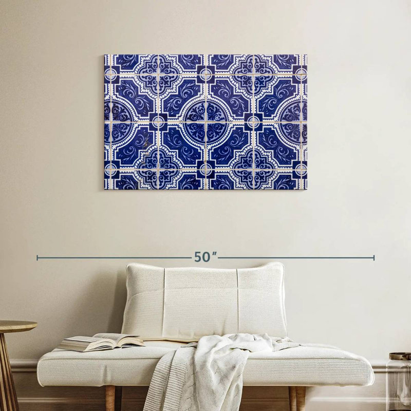 Carreaux de sol bleu Avery Porto, H 24 po x l 36 po