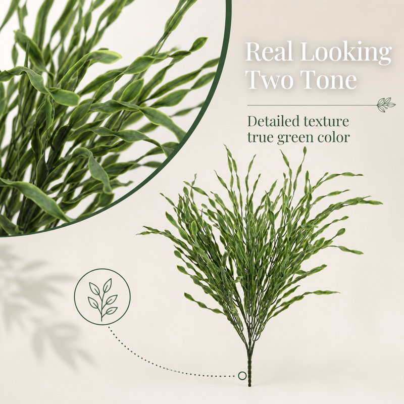 21" Spiral Grass Bush - 3 Pack