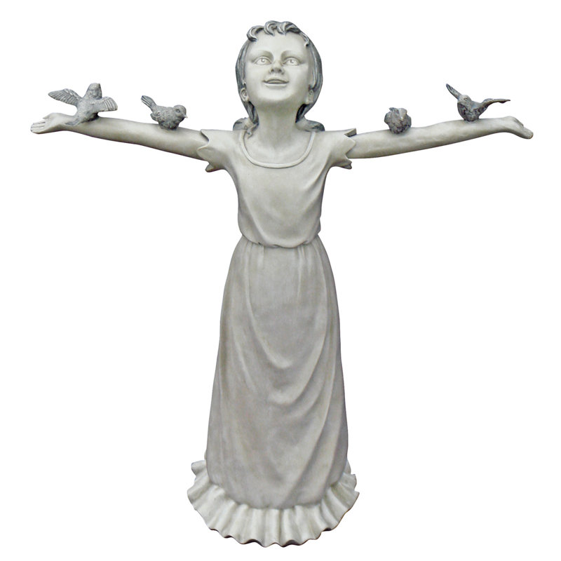 Weather Resistant UV Resistant Garden Statue, 74.93cm H x 63.5cm W x 26.67cm D
