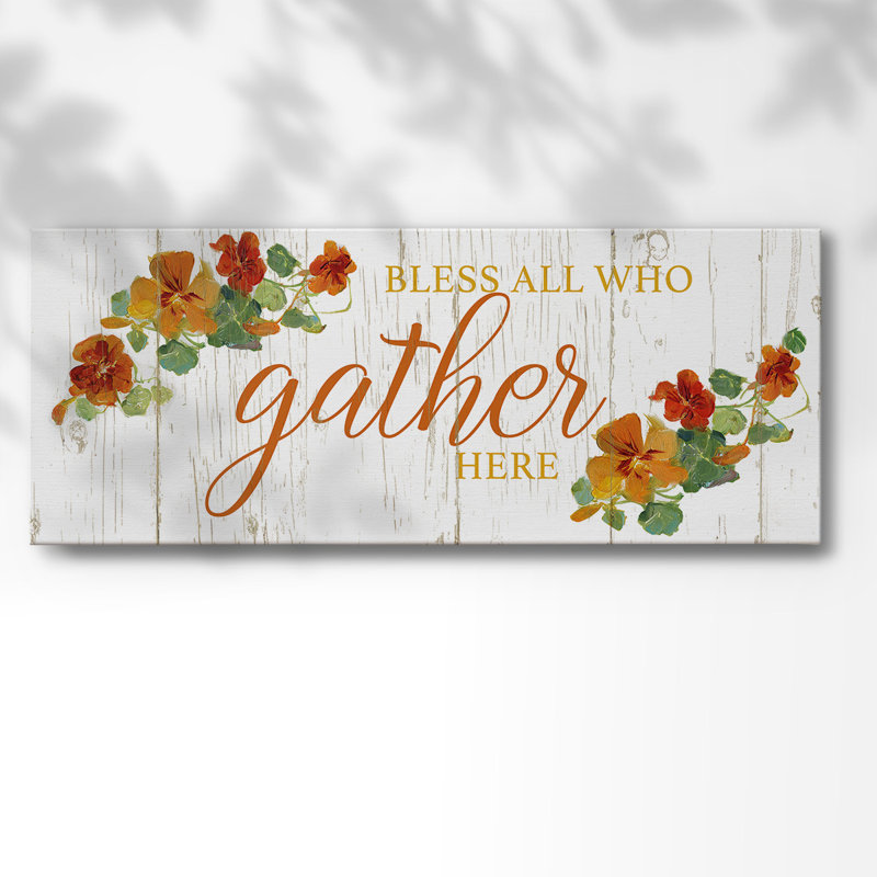 «Gather Here», reproduction sur toile, H 20 po x l 50 po x P 1,5 po
