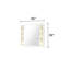La Pierre Modern Style Mirror Made With Wood And Gold LED Edeges