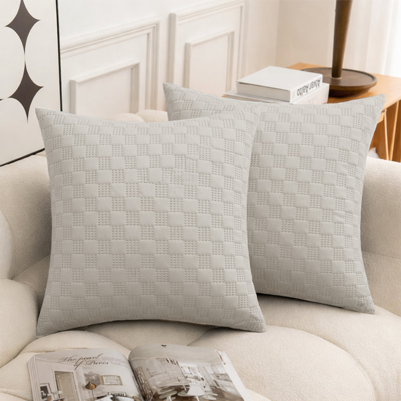 Square Throw Cushion Pad, Beige