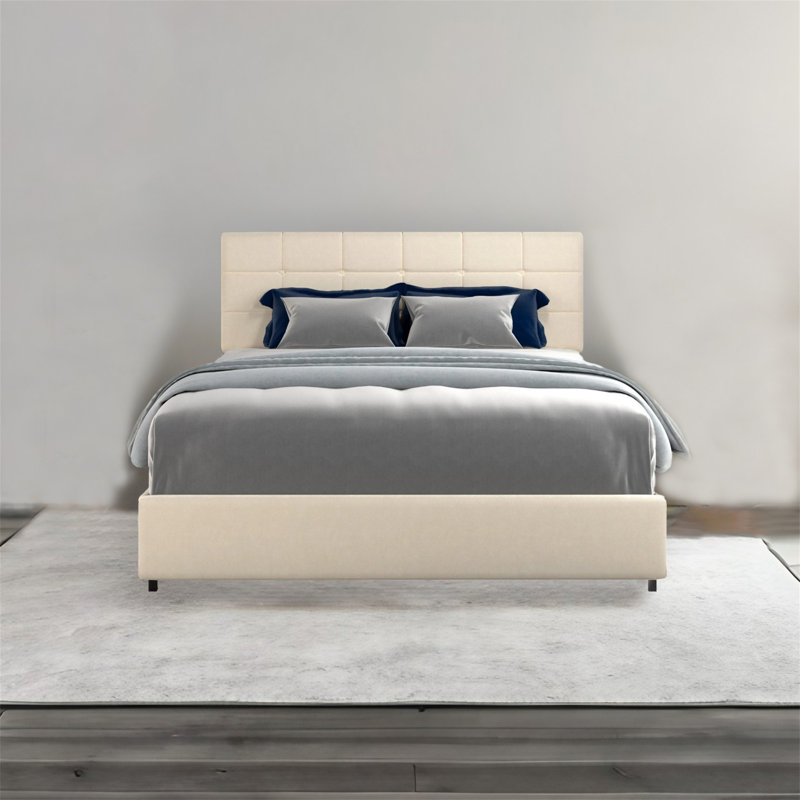 Velvet Upholstered Platform Bed