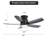 Rita 42" 5-Blade Modern Ceiling Fan Light With 6-Speed Adjustable Wind Speed-1188762783