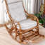 Ergonomic rattan rocking chair