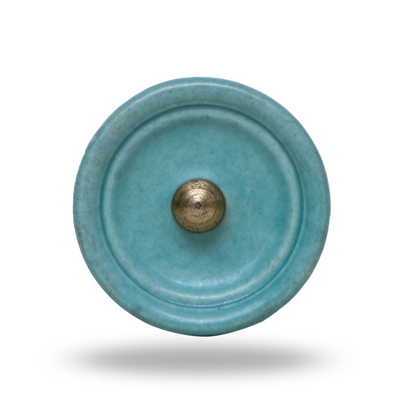 Paquet de boutons de champignon surdimensionné 1,6 diamètre Trefor, Argent, Turquoise
