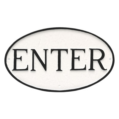 Plaque de jardin «Entrée»