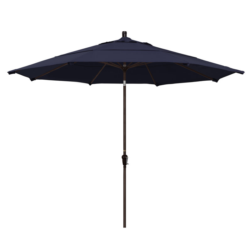 Parasol de marché 11 pi Austan, Bleu marine-oléfine