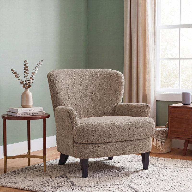 Fauteuil club rembourré Boucle