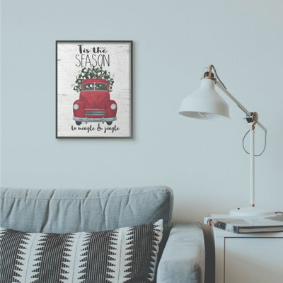 «Mingle and Jingle Red Truck», peinture