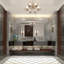 Miroir mural 48x30inch mural biseauté pour salle de bain