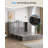 Queen Murphy Bed with Built In Chariging Station & 2 Drawers, Grey-70882475