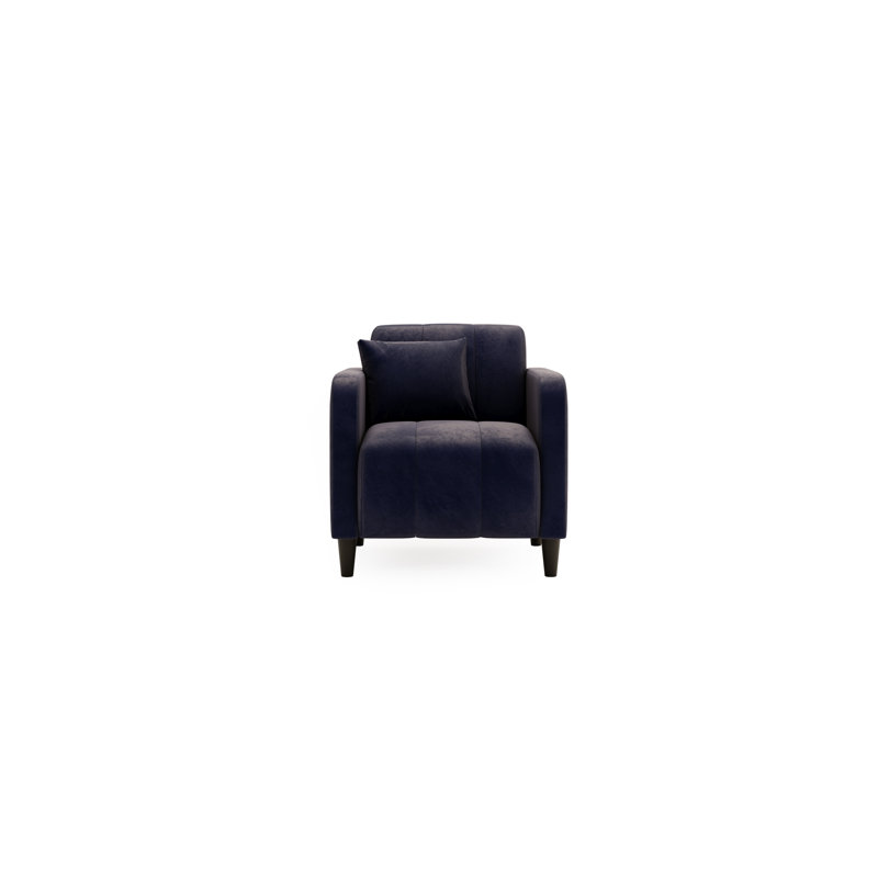 Waretown Upholstered Armchair, Polyester Blend - Black