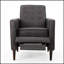 Mid-Century Modern Recliner With Comfortable Cushions And Durable Birch Legs For Elegant Relaxation