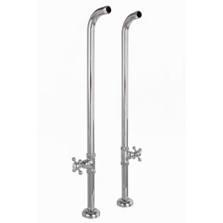 Free Standing Water Supply Line with Stop Valve