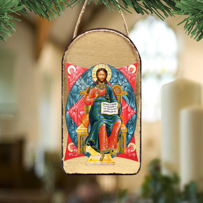Ornement photo en bois « inspiration jesus »