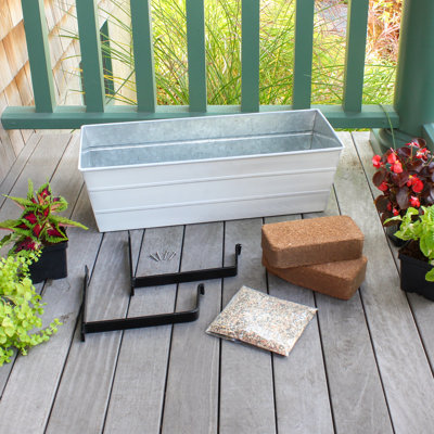 Metal Window Box Planter