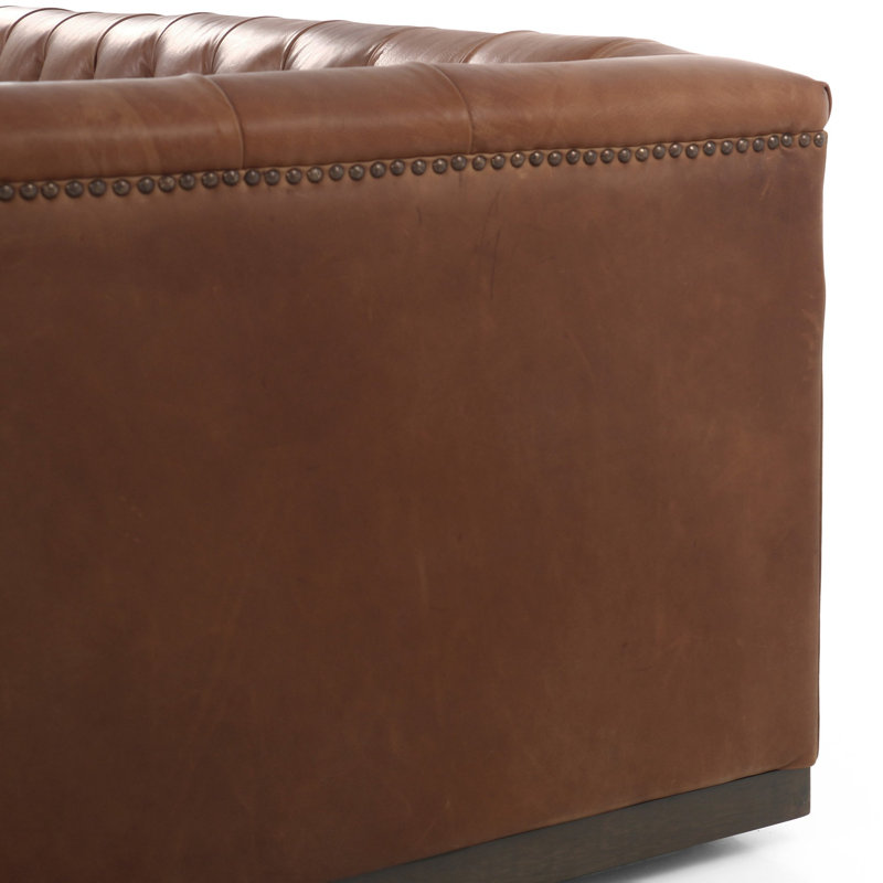 Maxx Sofa, Heirloom Sienna Genuine Leather