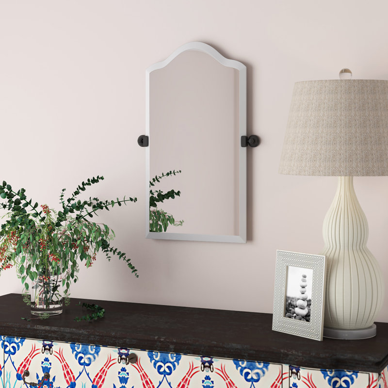 Miroir de salle de bain Volmer, H 25 po x l 16 po, Chrome poli
