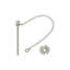 Deltana WDP30U15 Sliding Door and Window Pin - Satin Nickel-751448010