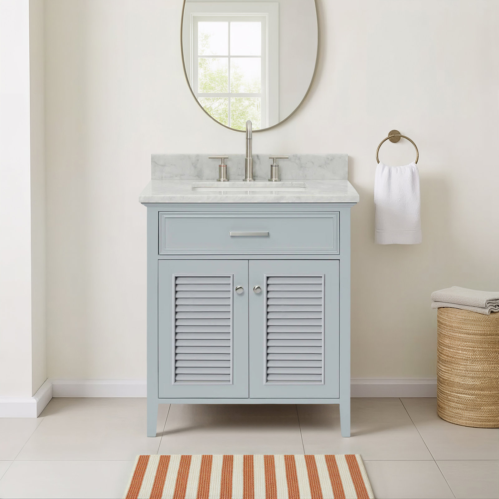 31'' Single Bathroom Vanity, Gray