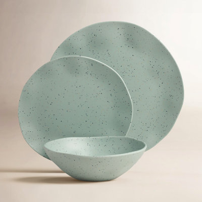 Oneida Terrazzo Melamine 12 Piece Dinnerware Set