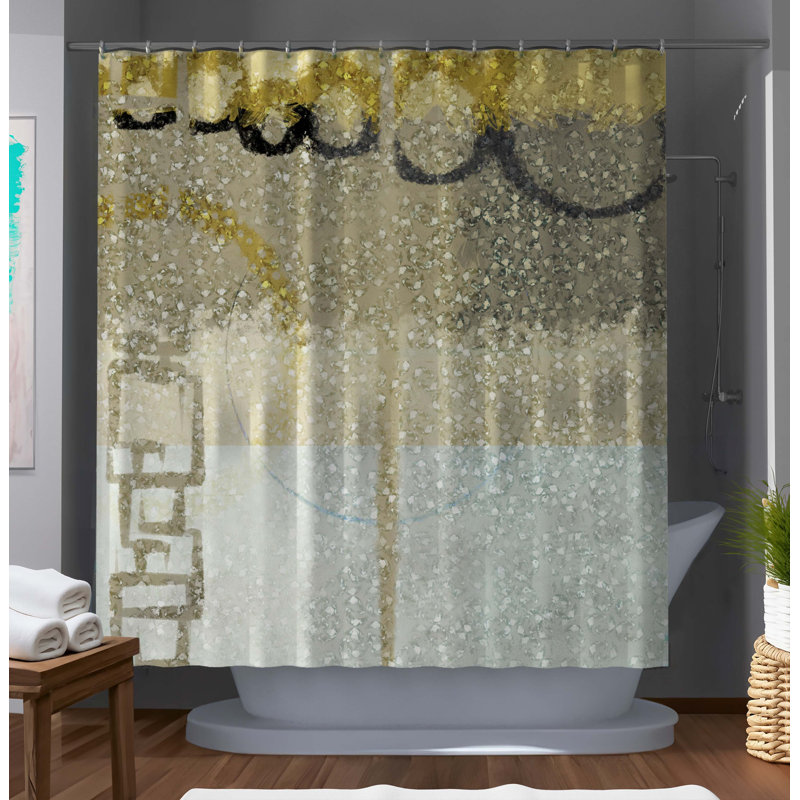 Rideau de douche Courtright Abstract