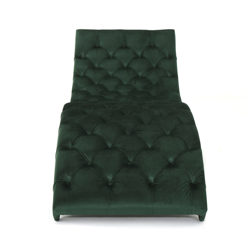 Chaise longue sans accoudoirs Rojo, Émeraude