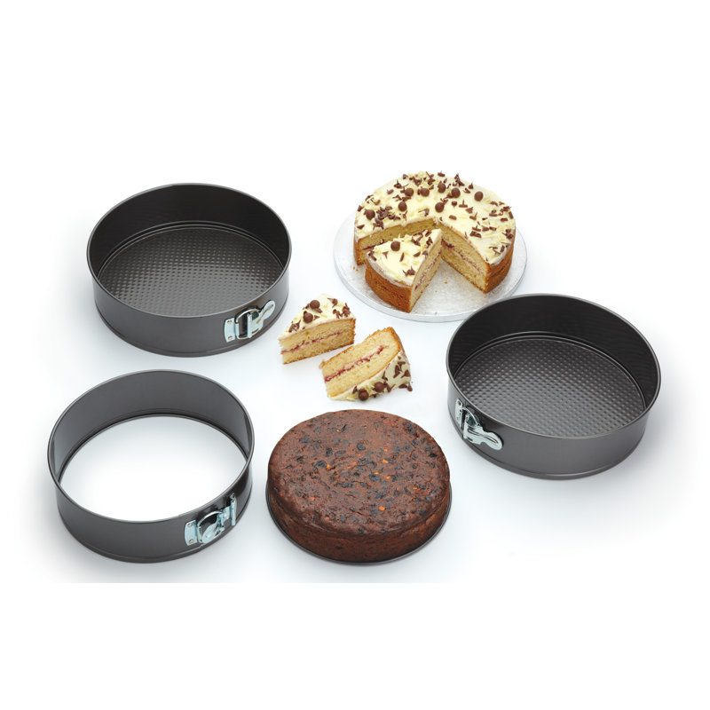 3 Piece Non-Stick Springform Pan Set