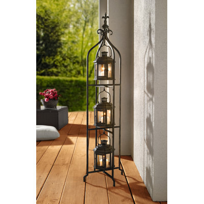 42.25 " Glass Lantern