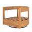 Fauteuil club pivotant en bois Telluride
