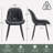 Chardee Upholstered Dining Chairs Faux Leather Waterproof Side Chair With Metal Frame-677716636