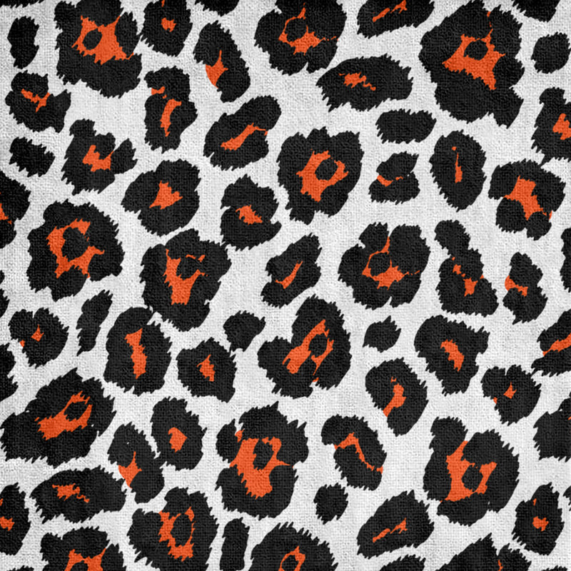 Garp Bath Towel, Polyester/Cotton Blend, White/Orange/Black