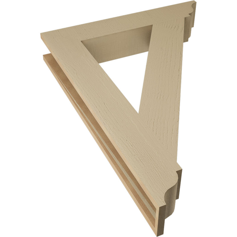 Support traditionnel en cèdre brut à grain de bois TimberThane, H 44 po x l 5,5 po x P 32 po