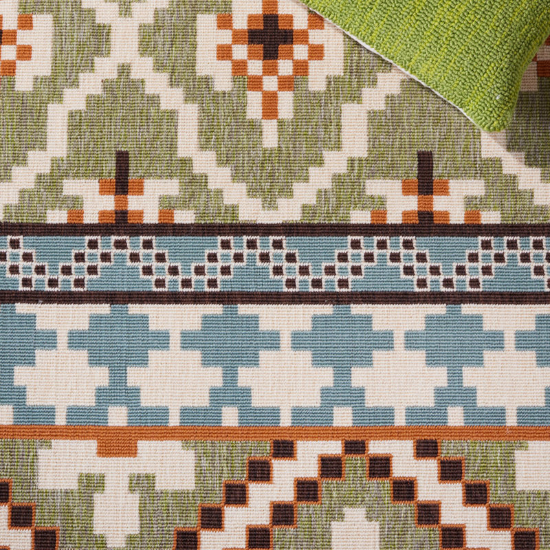 Tapis intérieur / extérieur Northpoint Southwestern, Carré 5 pi 3 po