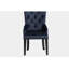 Chaise d'appoint en velours marine foncé Varian II